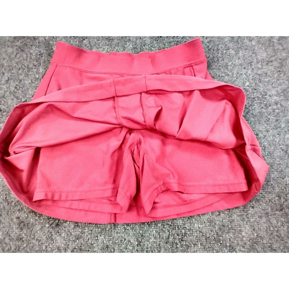 Nike Girls Dri-FIT Athletic Skort Pink Blue Pleated Tennis Golf Skirt Size L 14 - Picture 4 of 9